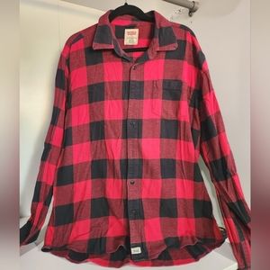 Levi's plaid Flannel longsleeve shirt